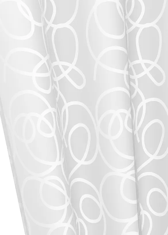 Gardin med print, med resirkulert polyester (1-pack), bonprix