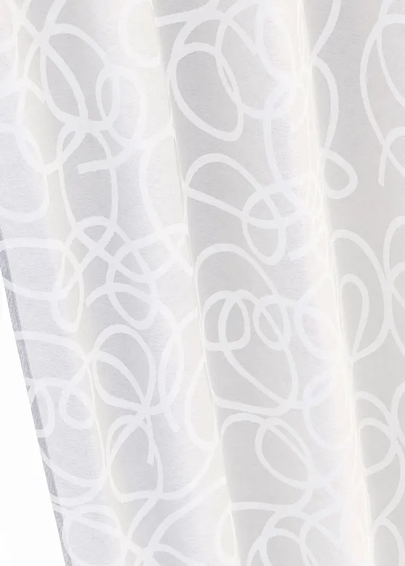 M&oslash;nstret gardin med resirkulert polyester (1-pack), bonprix