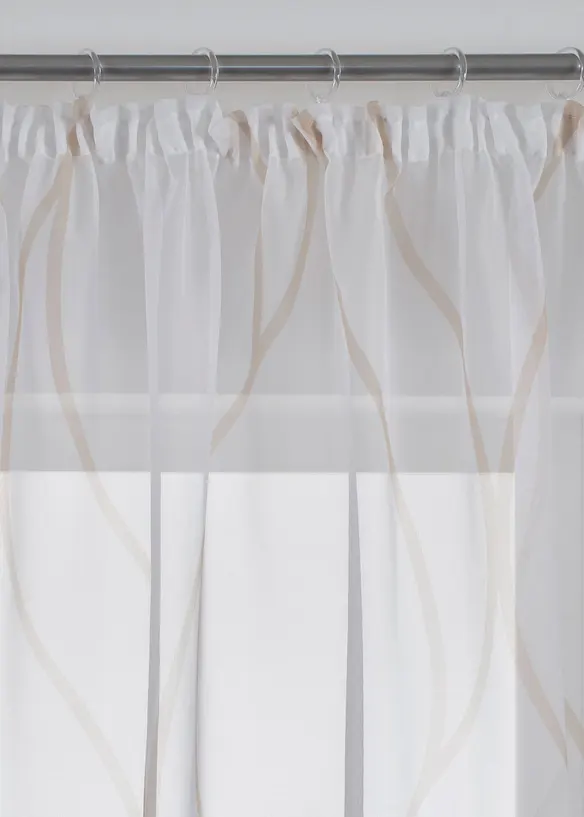 Gardin med b&oslash;lgem&oslash;nster, f&aring;s ogs&aring; i ekstra lang (1-pack), bonprix