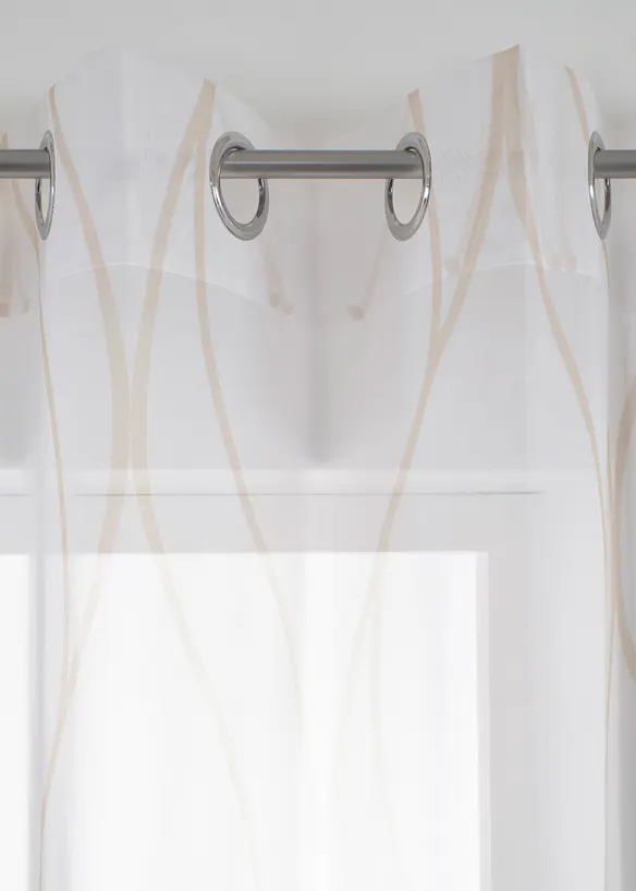 Gardin med b&oslash;lgem&oslash;nster, f&aring;s ogs&aring; i ekstra lang (1-pack), bonprix