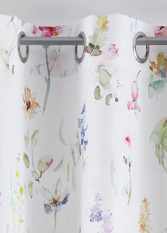 Gardin i mikrofiber med resirkulert polyester (1-pack), bonprix