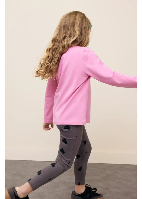 Langermet topp av elastisk, &oslash;kologisk bomullsmiks (3-pack), bonprix