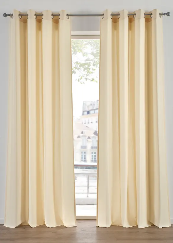 Gardin i mikrofiber (2-pack), bonprix