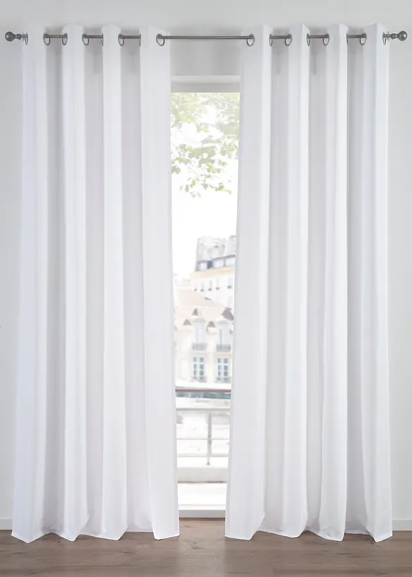 Gardin i mikrofiber (2-pack), bonprix