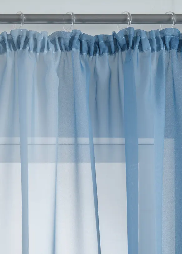 Gardin i lett voile, f&aring;s ogs&aring; i ekstra lang (2-pack), bonprix