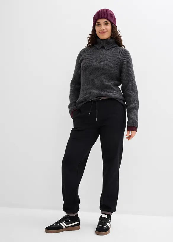 Joggebukse i bomullsmiks (2-pack), bonprix