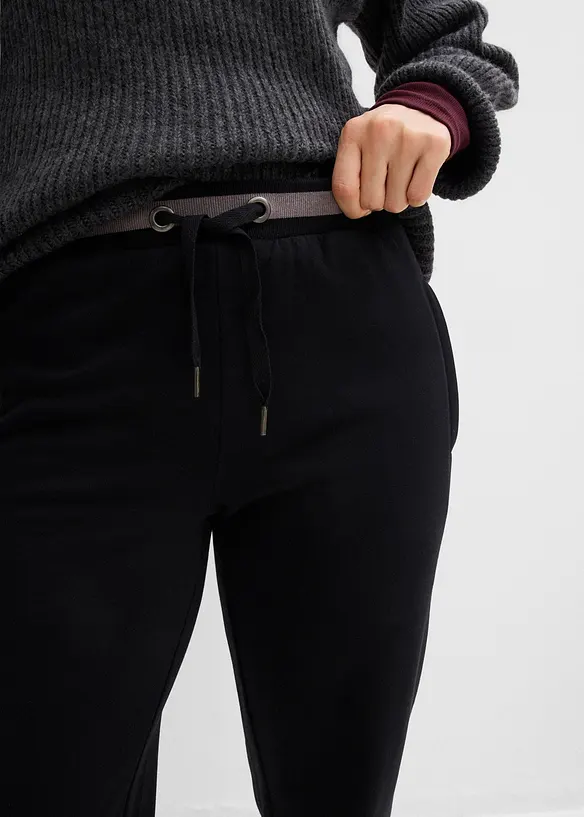 Joggebukse i bomullsmiks (2-pack), bonprix