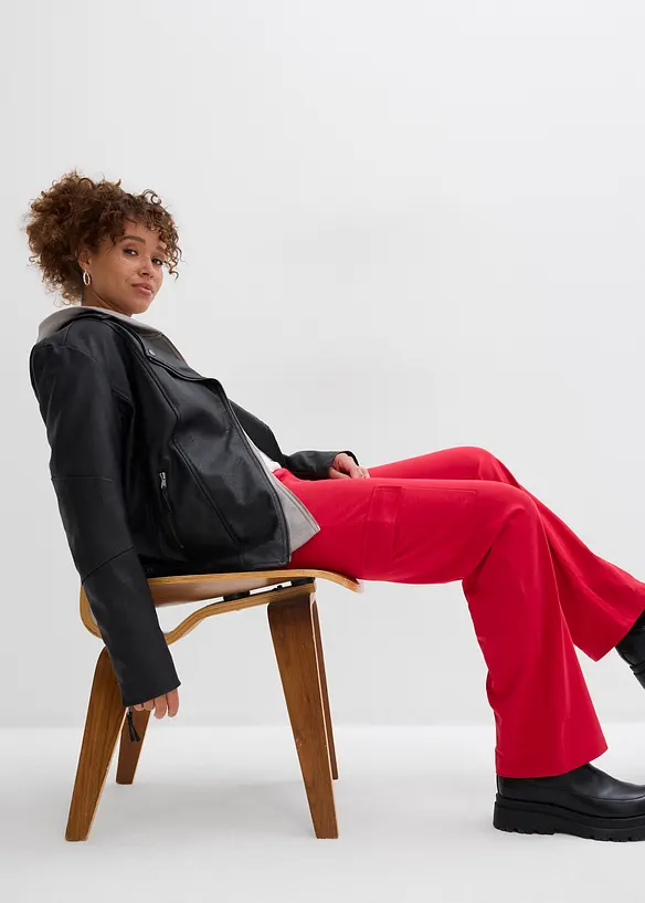 Joggebukse i elastisk bomullsmiks, bonprix