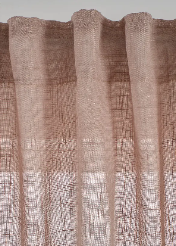 Gardiner i strukturmateriale (2-pack), bonprix