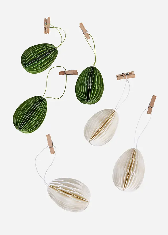 Hengende papiregg-pynt (6-pack), bonprix