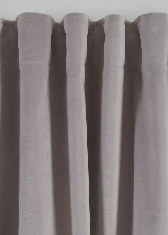 Termo-m&oslash;rkleggingsgardin med fl&oslash;yelsaktig overflate (1-pack), bonprix