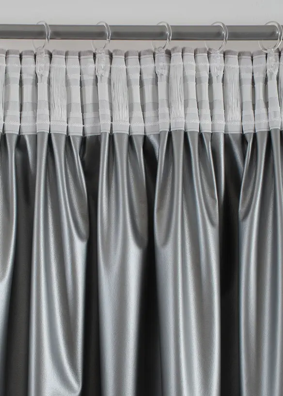 Termo-m&oslash;rkleggingsgardin med fl&oslash;yelsaktig overflate (1-pack), bonprix