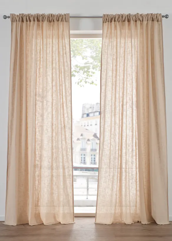 Gardin i &oslash;kologisk bomull (1-pack), bonprix