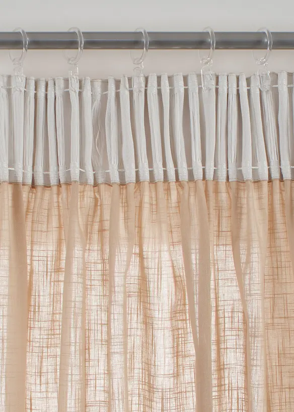 Gardin i &oslash;kologisk bomull (1-pack), bonprix