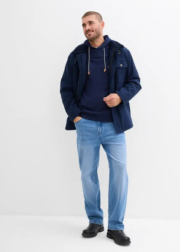 Sweatshirt med sjalskrage av 100% &oslash;kologisk bomull, bonprix