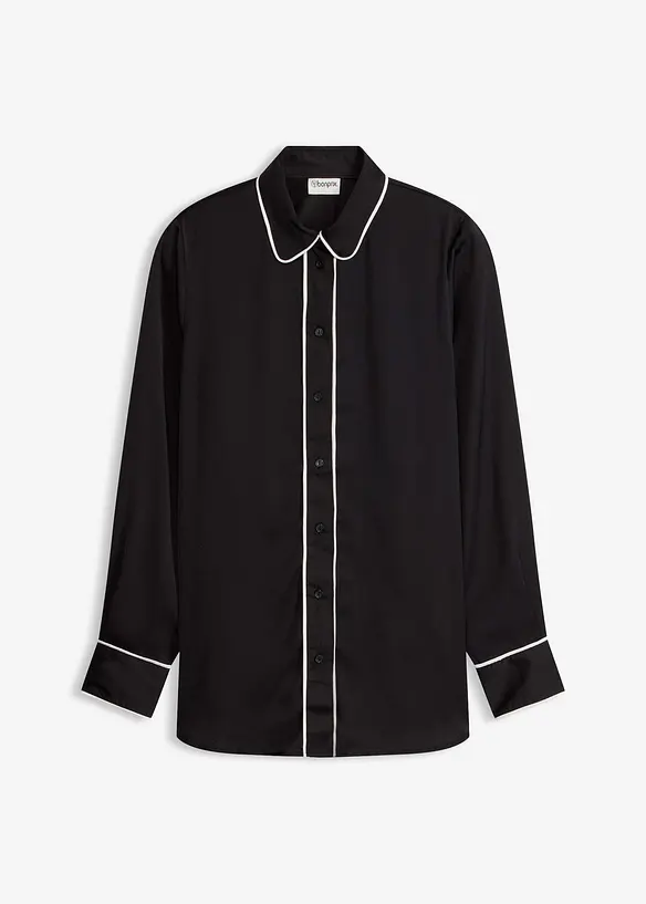 Bluse av lett sateng, bonprix