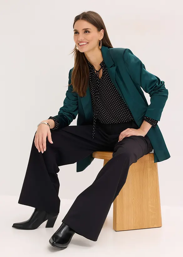 Langermet topp i viskosemiks, bonprix