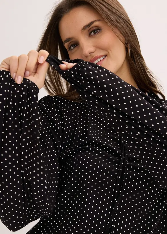 Langermet topp i viskosemiks, bonprix