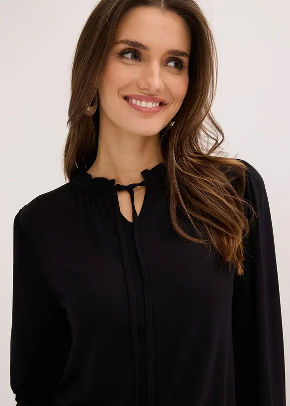 Langermet topp i viskosemiks, bonprix