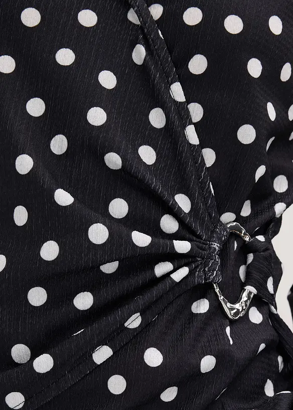 Langermet topp i strukturert jersey, bonprix