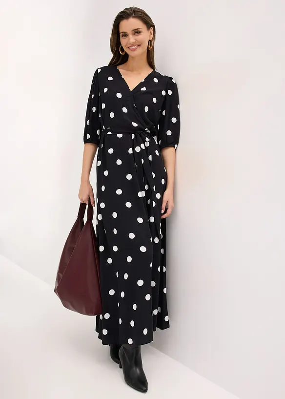 Maxikjole i lett viskose, bonprix