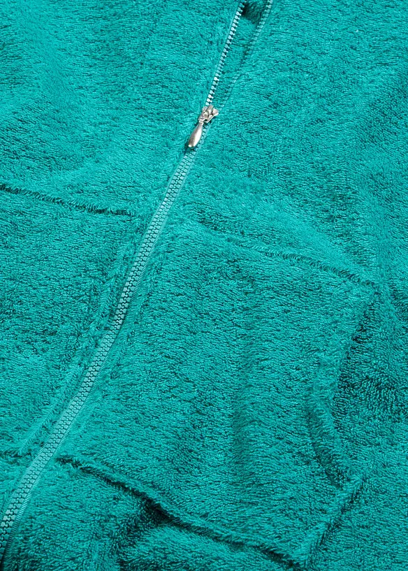 Badek&aring;pe i frott&eacute;  av &oslash;kologisk bomull, med glidel&aring;s, bonprix