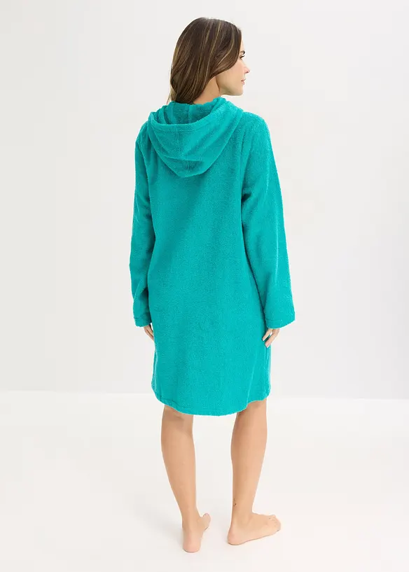 Badek&aring;pe i frott&eacute;  av &oslash;kologisk bomull, med glidel&aring;s, bonprix