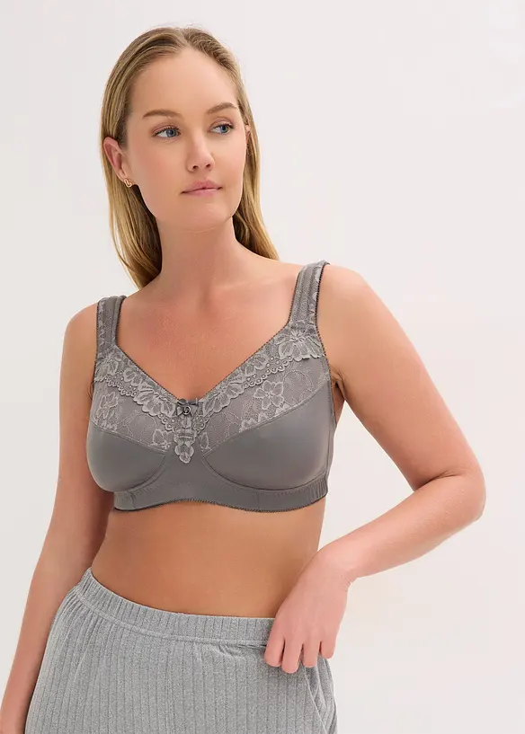 Avlastnings-BH uten spiler med vatterte stropper (2-pack), bonprix