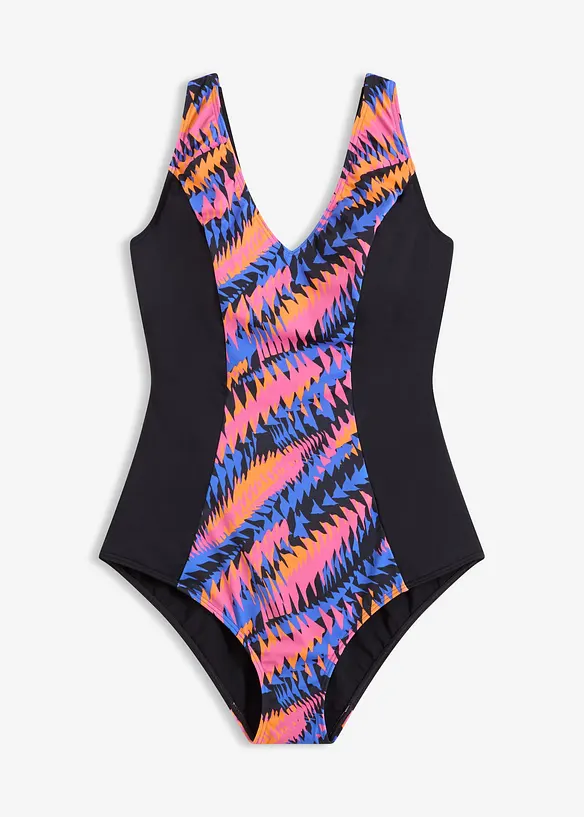 Medium Shape-badedrakt med innfellinger, bonprix