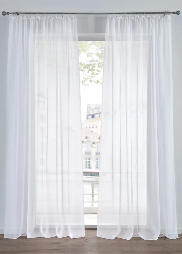 Gardiner i lett voile (2-pack), bonprix