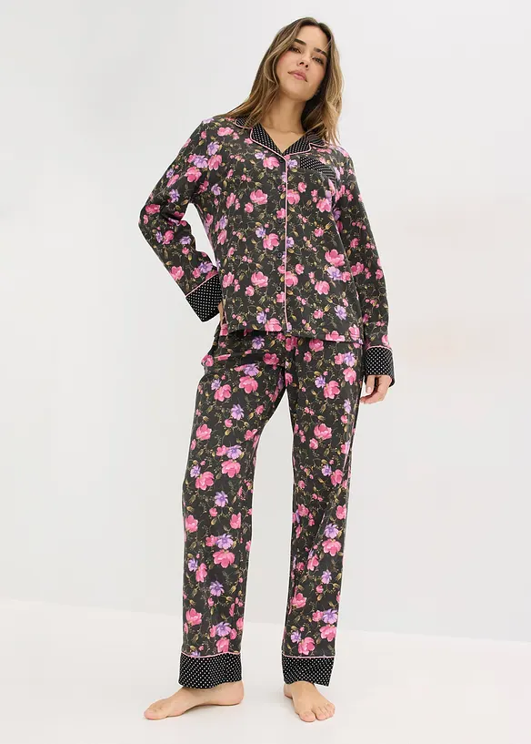 Pyjamas i 100% bomull, bonprix