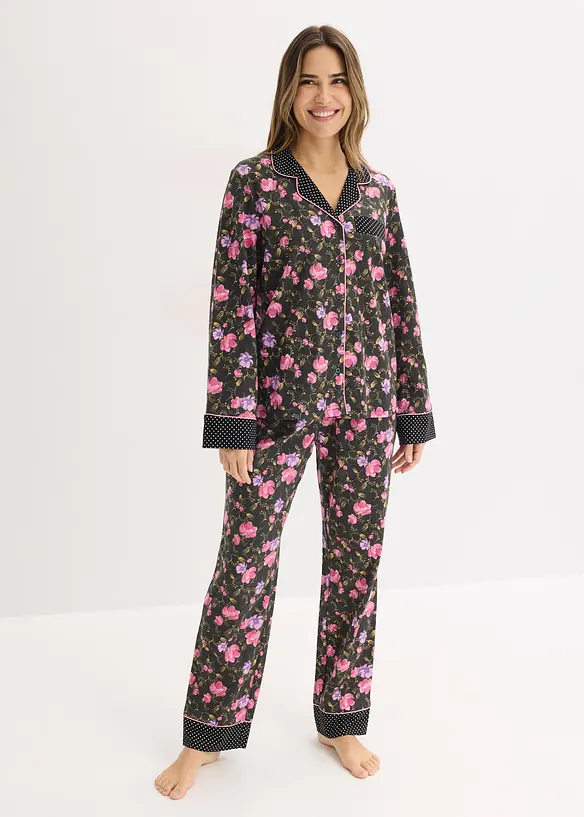 Pyjamas i 100% bomull, bonprix