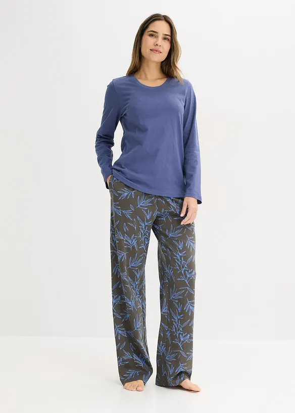 Pyjamas (3-delt sett) av ren bomull, bonprix