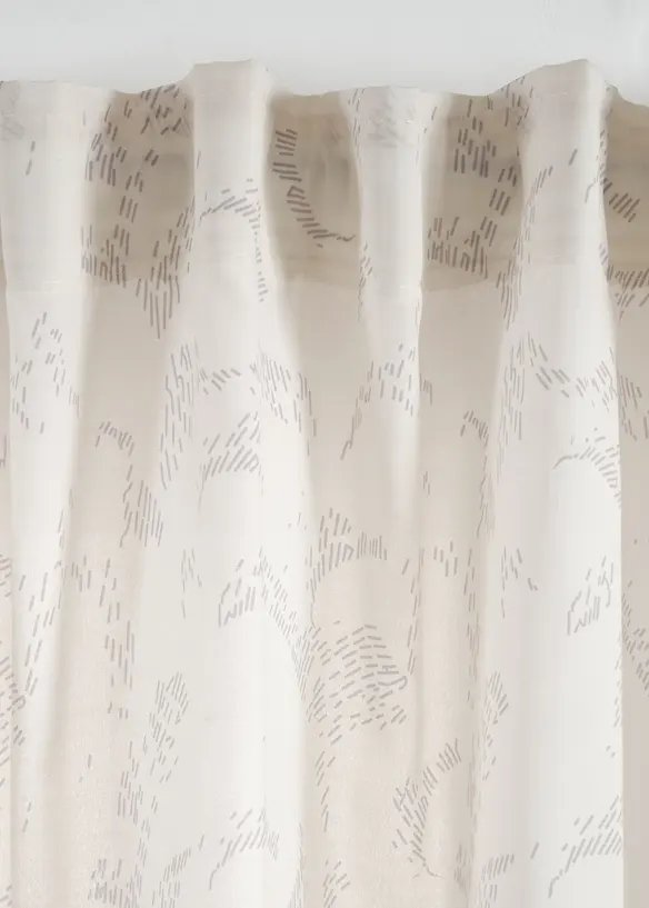 Semitransparente gardiner, f&aring;s ogs&aring; i ekstra lang (2-pack), bonprix