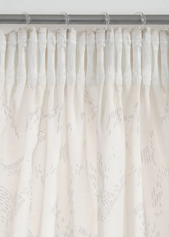 Semitransparente gardiner, f&aring;s ogs&aring; i ekstra lang (2-pack), bonprix