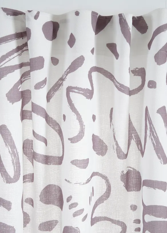 Gardin i strukturmateriale, f&aring;s ogs&aring; i ekstra lang (1-pack), bonprix