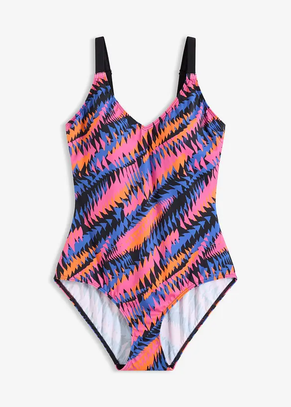 Badedrakt med V-hals, bonprix