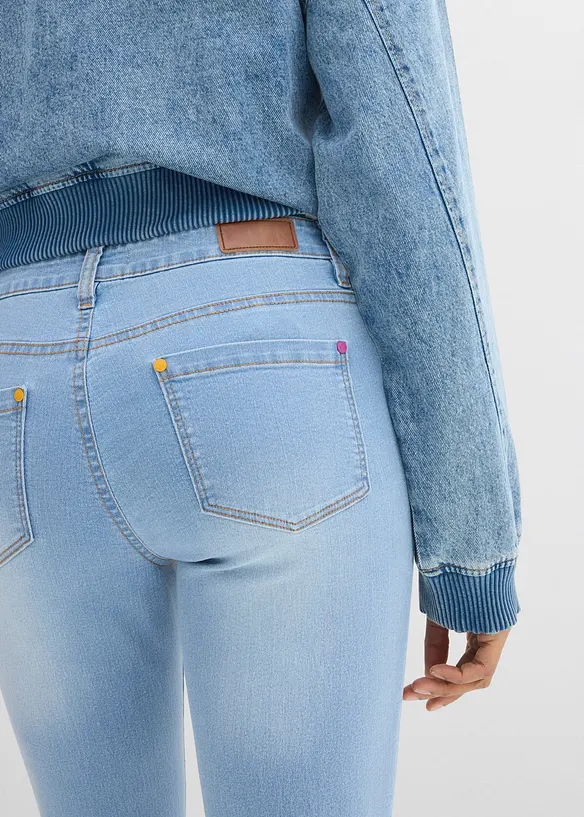 Straight-jeans Mid Waist, Stretch, bonprix