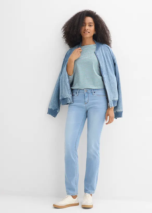 Straight-jeans Mid Waist, Stretch, bonprix