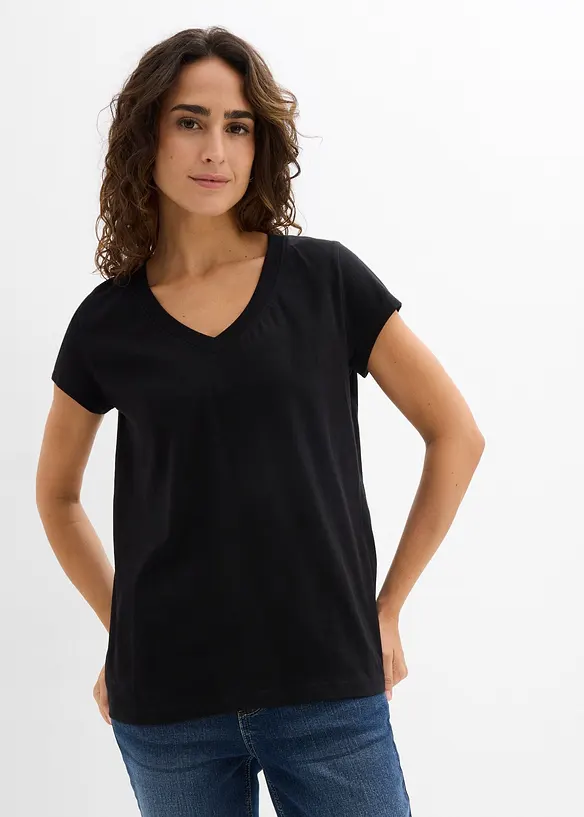 T-skjorte i 100% &oslash;kologisk bomull (2-pack), bonprix