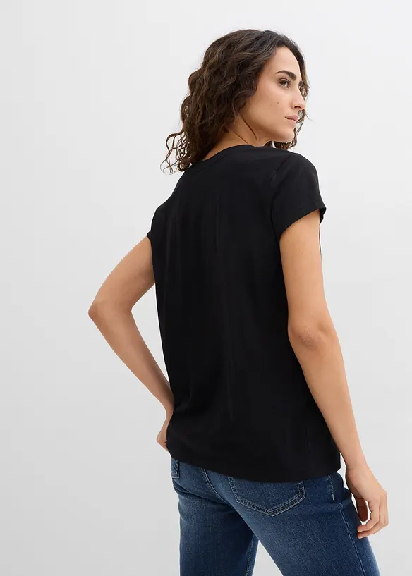 T-skjorte i 100% &oslash;kologisk bomull (2-pack), bonprix