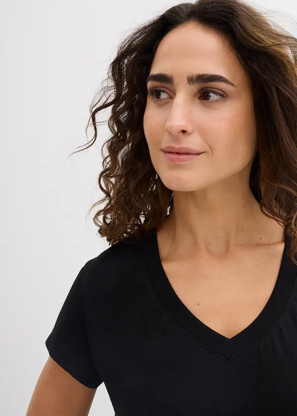 T-skjorte i 100% &oslash;kologisk bomull (2-pack), bonprix