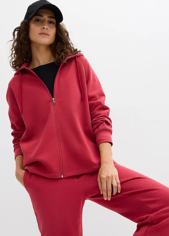 Sweatjakke i 100% &oslash;kologisk bomull, bonprix