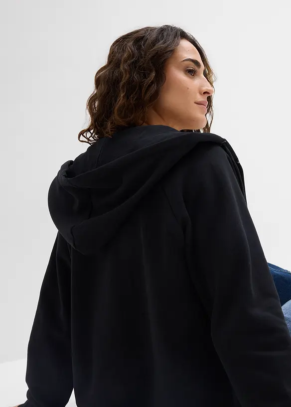 Sweatjakke i 100% &oslash;kologisk bomull, bonprix