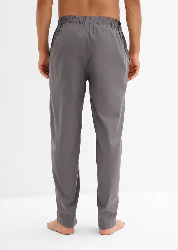 Lang pyjamasbukse av myk bomull (2-pack), bonprix