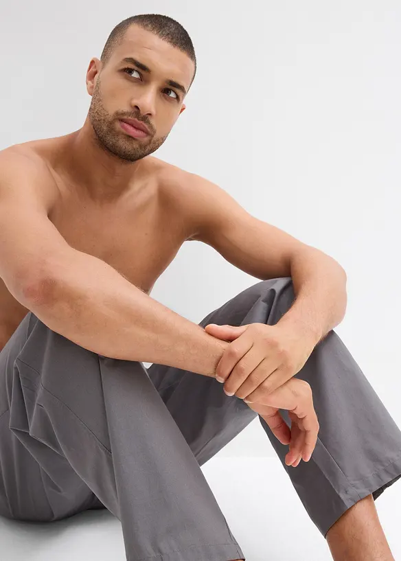 Lang pyjamasbukse av myk bomull (2-pack), bonprix