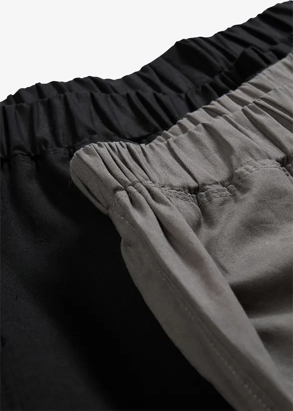 Lang pyjamasbukse av myk bomull (2-pack), bonprix