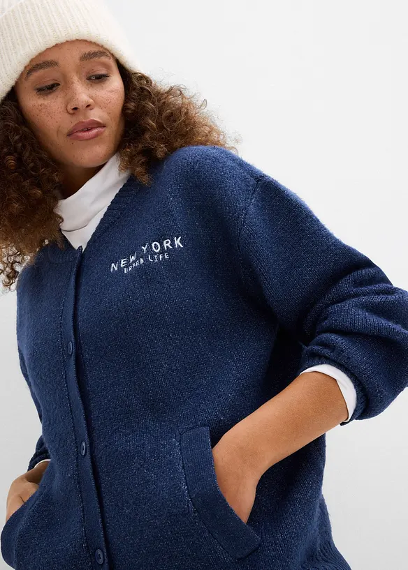 Oversized strikkejakke, bonprix