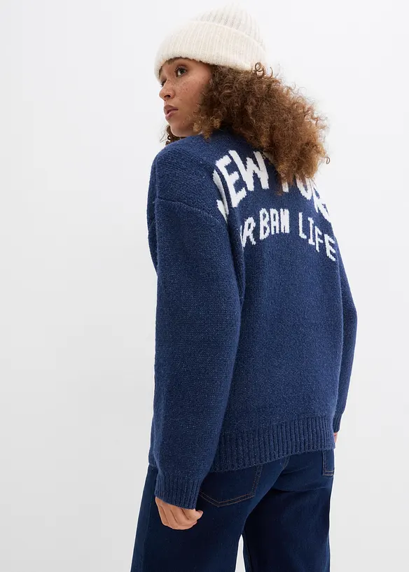 Oversized strikkejakke, bonprix