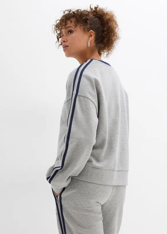 Oversized sweatshirt i myk bomullsmiks, bonprix